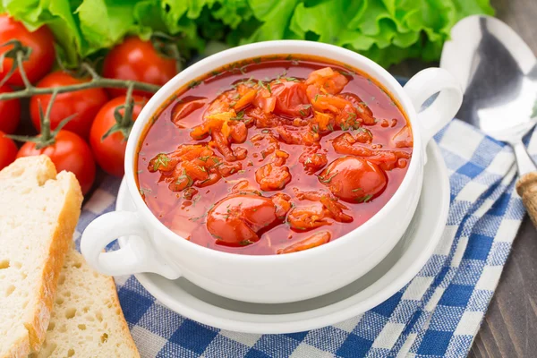 Sopa de verduras en un tazón —  Fotos de Stock