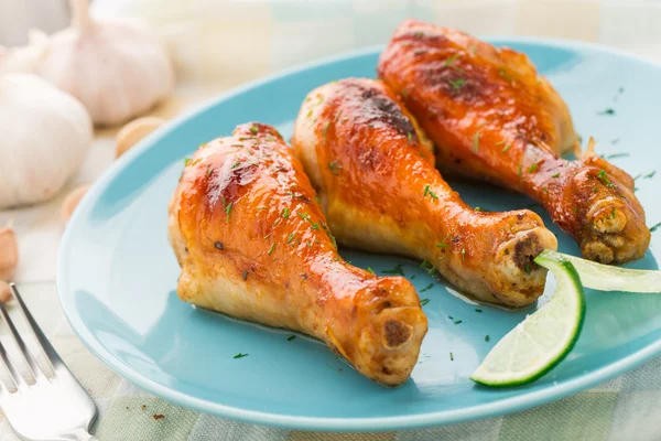 Roasted chicken legs — Stock Photo, Image