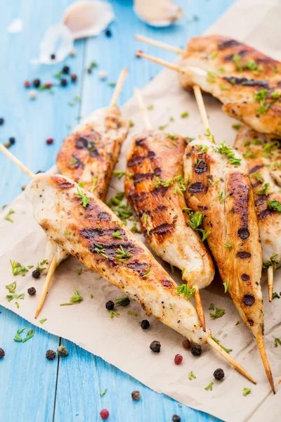 Brochetas de pollo — Foto de Stock