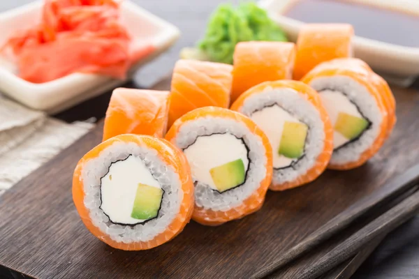 Sushi rola filadélfia — Fotografia de Stock