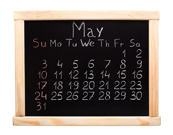 Calendario del año 2015. Mayo. Comienza la semana el domingo —  Fotos de Stock