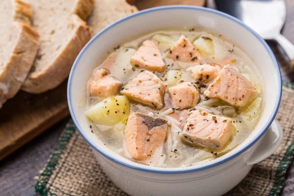Fish soup in a bowl — Stock Photo, Image