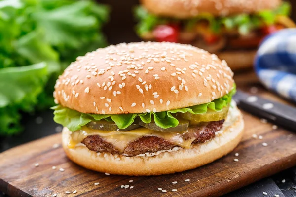 Kuřecí burger — Stock fotografie