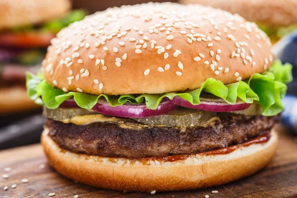 Hamburger di manzo — Foto Stock