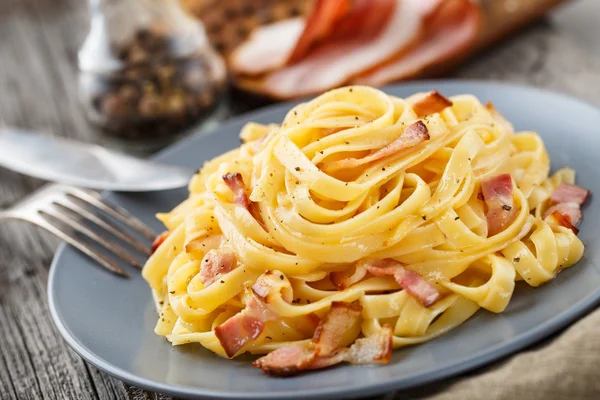 Macarrão Carbonara — Fotografia de Stock