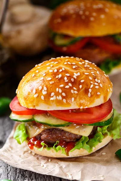 Beef burger — Stock Photo, Image