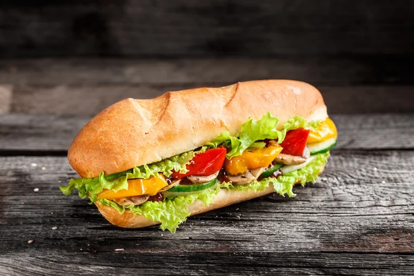 Бутерброд з овочами — стокове фото