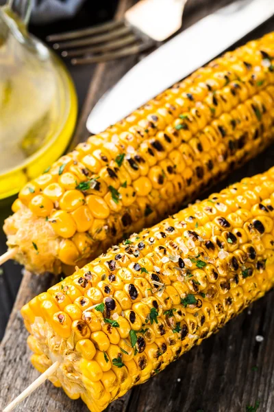 Смачна Смажена кукурудза — стокове фото