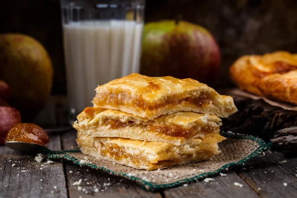 Zelfgebakken appeltaart — Stockfoto