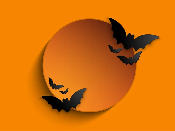 Szczęśliwego Halloween Ghost Bat Ikona tle — Wektor stockowy