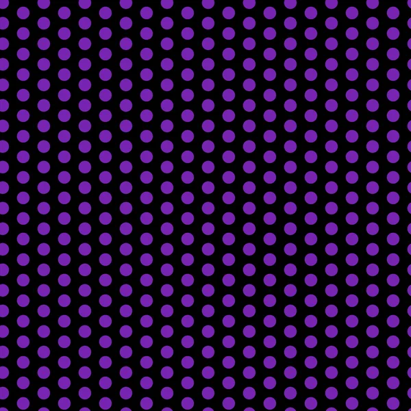 万圣节无缝圆点图案紫色和黑色 — 图库矢量图片