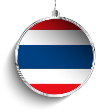 Merry christmas topu ile Tayland bayrağı