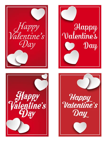 Banners del día de San Valentín — Vector de stock