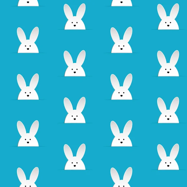 Happy Easter Rabbit Bunnies — Stock Vector