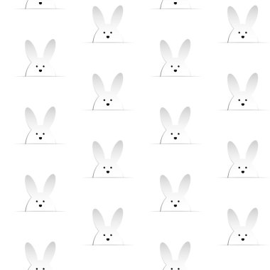 Mutlu Paskalya tavşanı tavşan