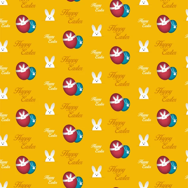 Feliz conejo de Pascua — Vector de stock