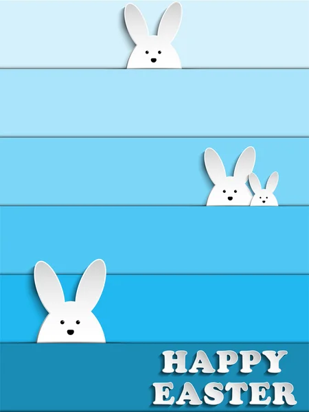 Щасливий великодній кролик кролики — стоковий вектор