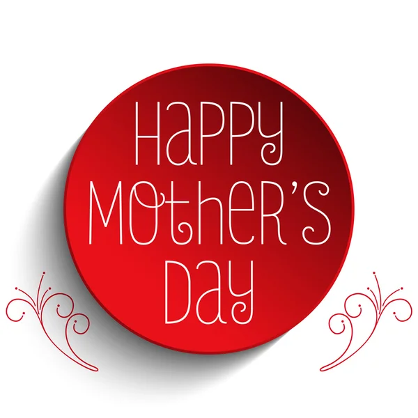 Bonne fête des mères Coeur Tag — Image vectorielle