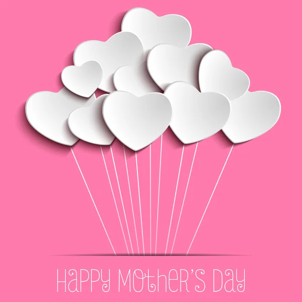 Boldog anyák napja szív Stock Illusztrációk