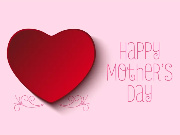 Coração feliz Dia da Mãe Gráficos De Vetores