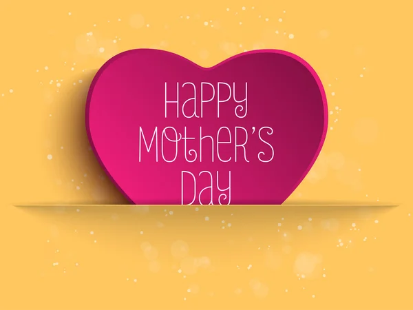 Coração feliz Dia da Mãe Vetores De Stock Royalty-Free
