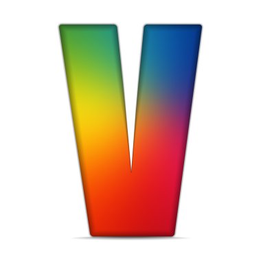 gay bayrak parlak cam alfabesi