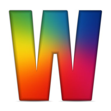 gay bayrak parlak cam alfabesi