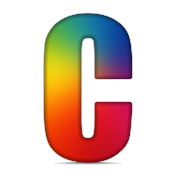 Alfabeto de cristal brillante bandera gay — Archivo Imágenes Vectoriales