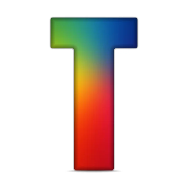 同性恋旗子玻璃光泽字母表 — 图库矢量图片
