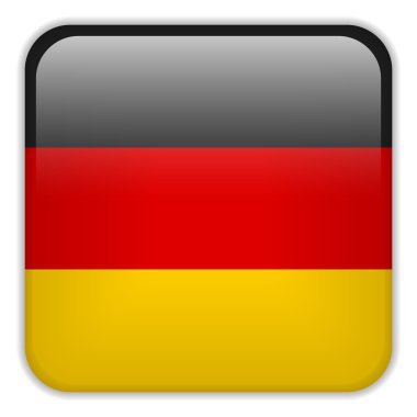 Almanya bayrağı Smartphone kare düğme