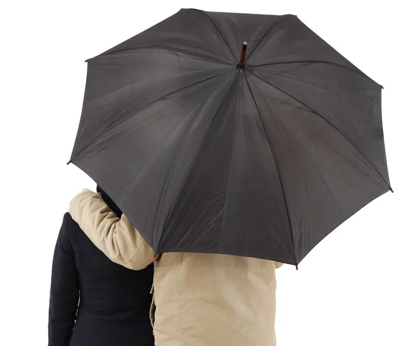 Couple with umbrella — Stock Photo, Image