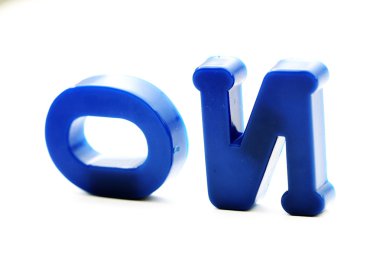 Close-up of letters. Great details !