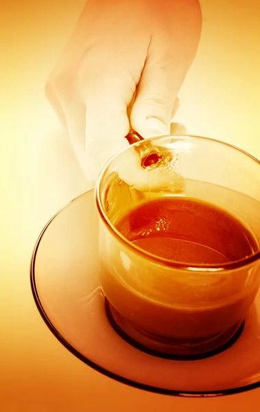 Cup with coffee — Stock Photo, Image