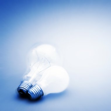 arka plan aydınlatılmış ampul ile