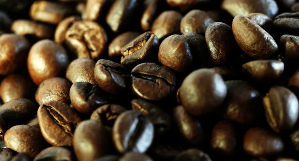 Fragrant fried coffee beans — Stock Photo, Image