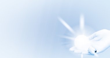 arka plan aydınlatılmış ampul ile