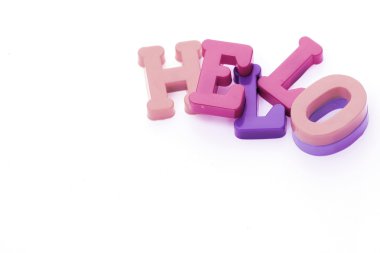 Close-up of letters. Great details !