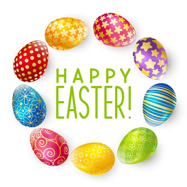 Beyaz arkaplanda paskalya yumurtaları