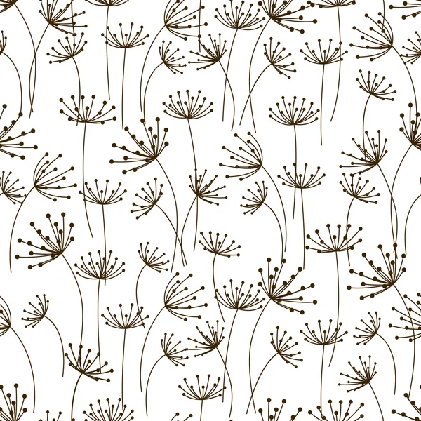 シームレスな花柄 — ストックベクタ