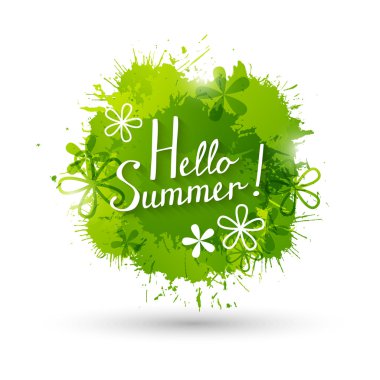 Yaz arka plan boya sıçraması ile