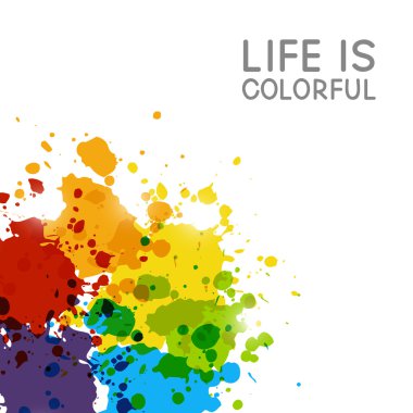 Gökkuşağı boya sıçraması