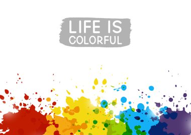 Gökkuşağı boya sıçraması