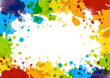 Gökkuşağı boya sıçraması