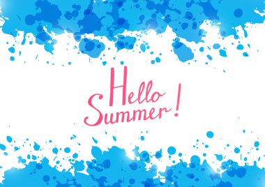 Merhaba yaz ile arka plan