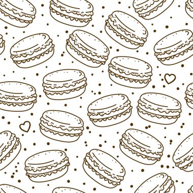 Tatlı macarons desenle