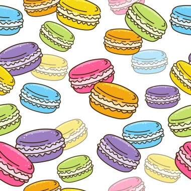 Tatlı macaroons desenle