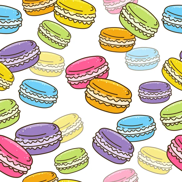 Kuvio makea macaroons — vektorikuva