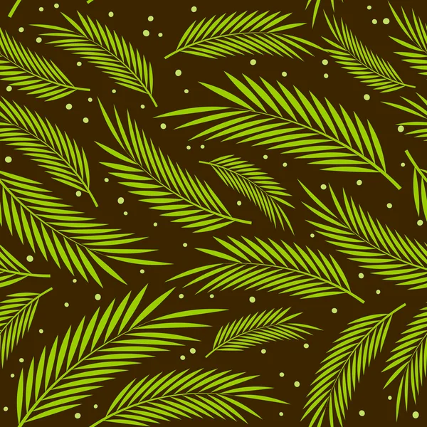 Palm bladeren sieraad — Stockvector