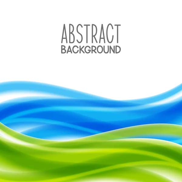Abstraktní modré a zelené pozadí — Stockový vektor