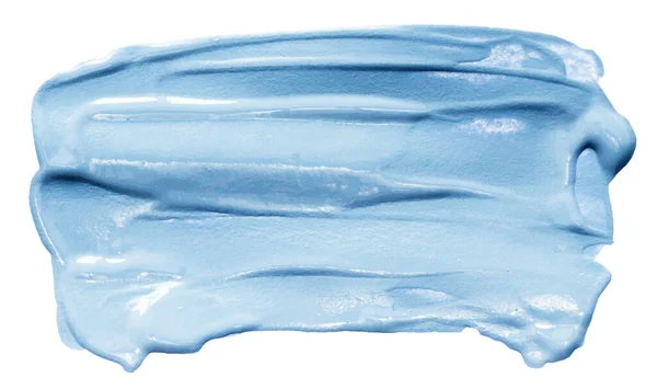 Texture Peinture Bleue Vectorielle Isolée Sur Blanc Bannière Acrylique Pour — Image vectorielle
